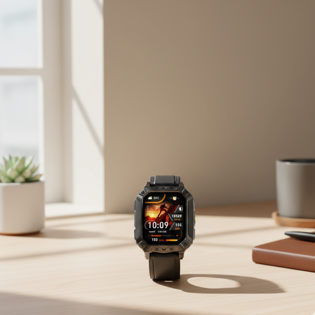 AMOLED kijelzős okosóra és tartós, vízálló fitneszkövető