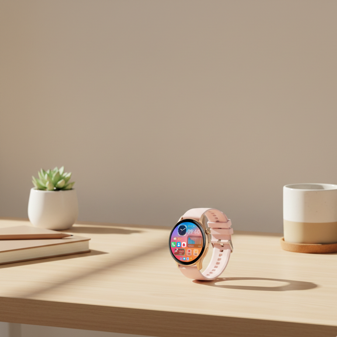 Smartwatch AMOLED impermeable para mujer, con interfaz de llamadas por Bluetooth