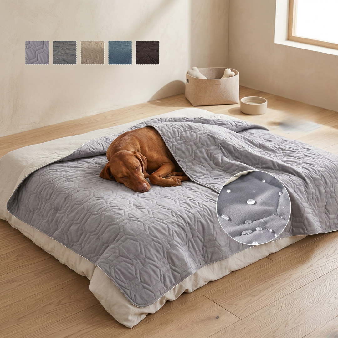 防水プラッシュ素材の犬用カバー - ベッド＆カーシートプロテクター