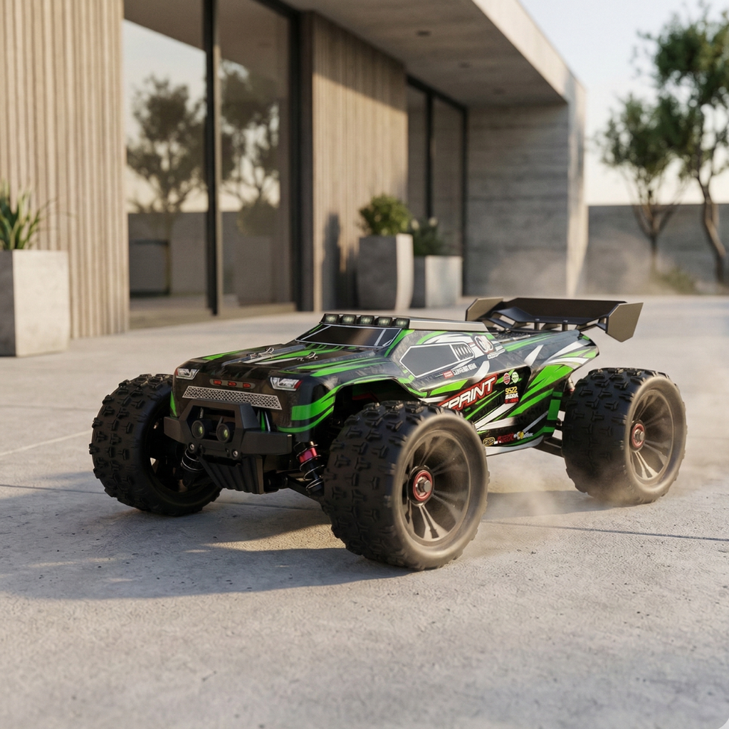 1:16 Scale Brushless RC Car — 4WD Drivetrain, 85 km/h Top Speed