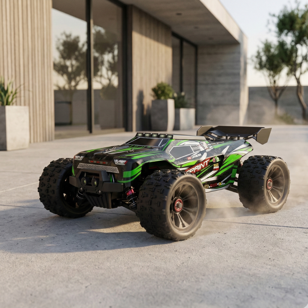 1:16 Scale Brushless RC Car — 4WD Drivetrain, 85 km/h Top Speed