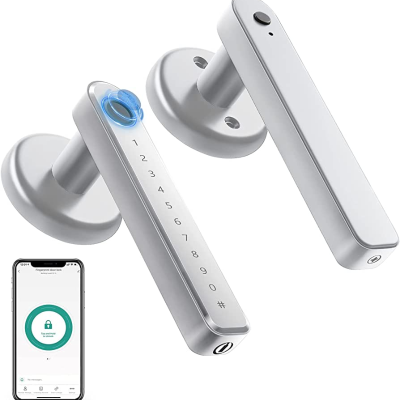 Electronic Door Lock — Fingerprint Entry and Keypad Code