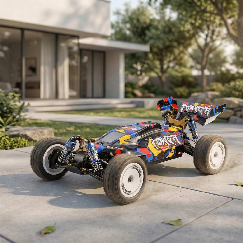 Terénní RC auto 1:12 s bezkartáčovým motorem a pohonem 4WD — maximální rychlost 75km/h