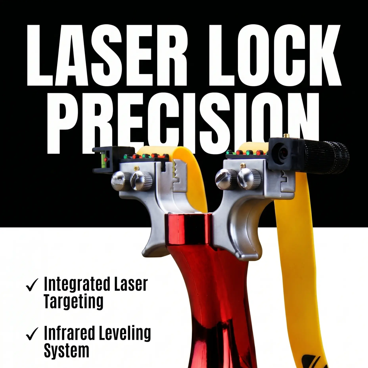 Precisie-katapult - geïntegreerd laserzicht, infraroodniveau