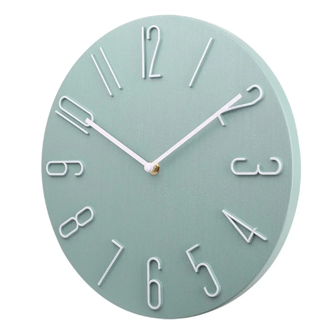 Minimalist Wall Clock Ø30 cm — Silent Quartz Mechanism