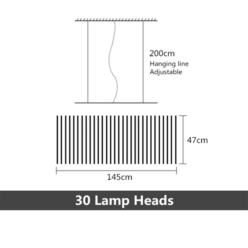 Quillbone Remote Controlled Chandelier — Independent Adjustable Bulbs