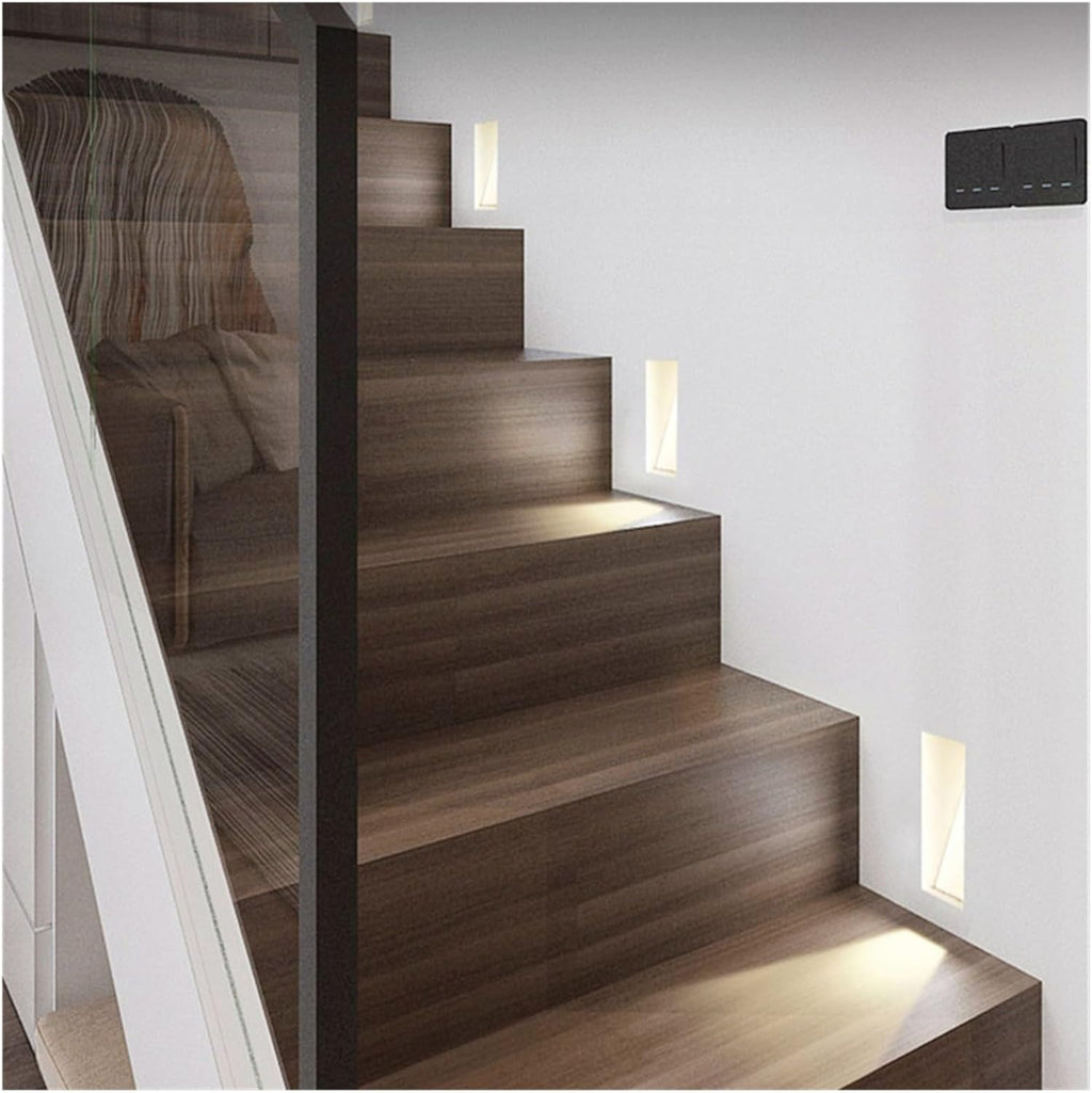 Lámpara de pared LED sin marco de 3W — Luz con sensor para escaleras, blanca