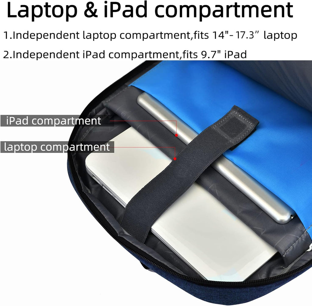 Vattentät laptopryggsäck — USB-laddning, för laptop på 33–43 cm