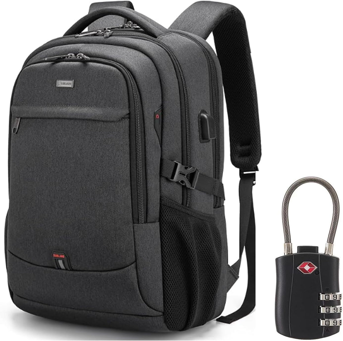 Vattentät laptopryggsäck — USB-laddning, för laptop på 33–43 cm