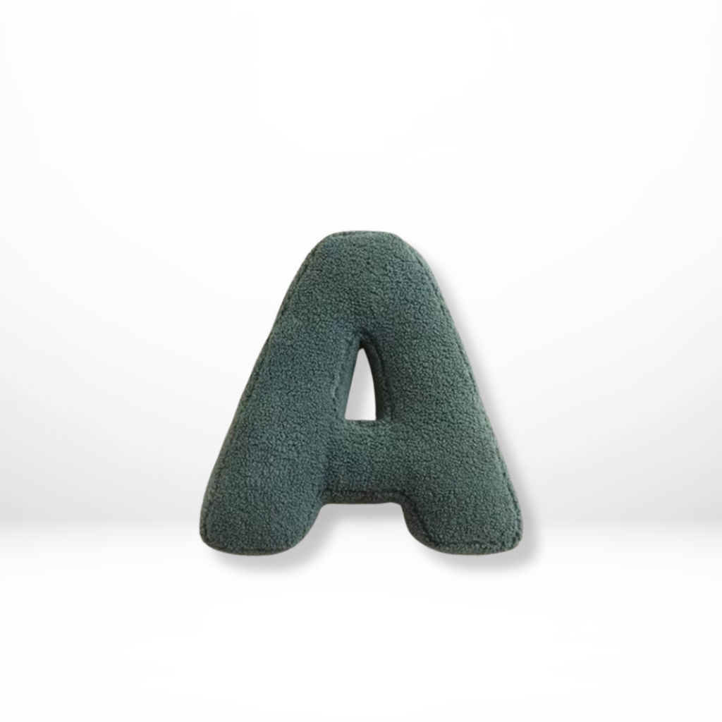 Alphabet Decorative Cushion – Soft Letter-Shaped Accent