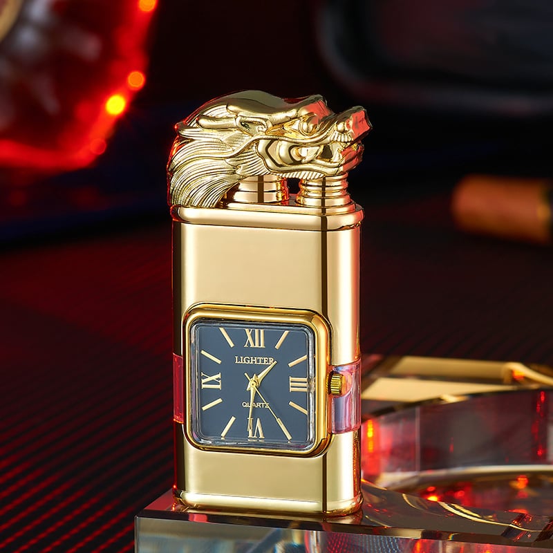 Koristeellinen sytytin – kello, säädettävä liekki, ylellinen kuviointi