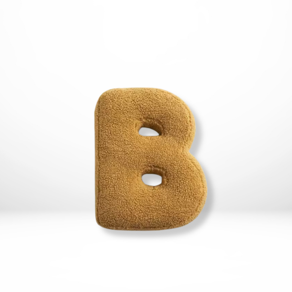Alphabet Decorative Cushion – Soft Letter-Shaped Accent