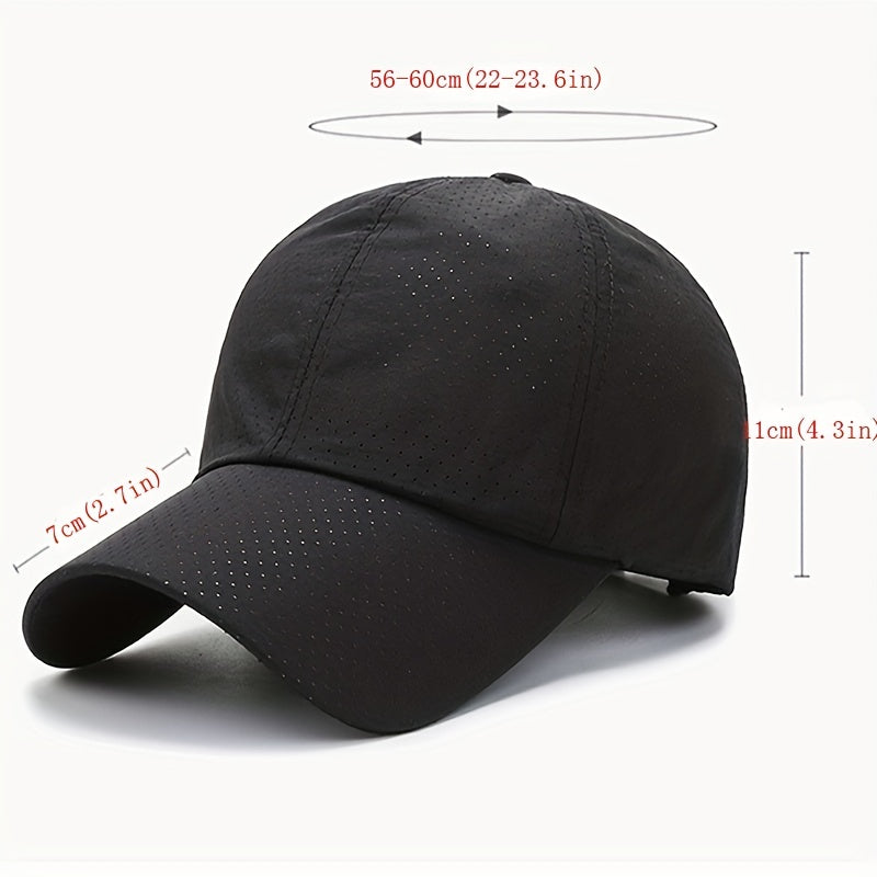 Șapcă sport din plasă cu uscare rapidă — Protecție UV, unisex