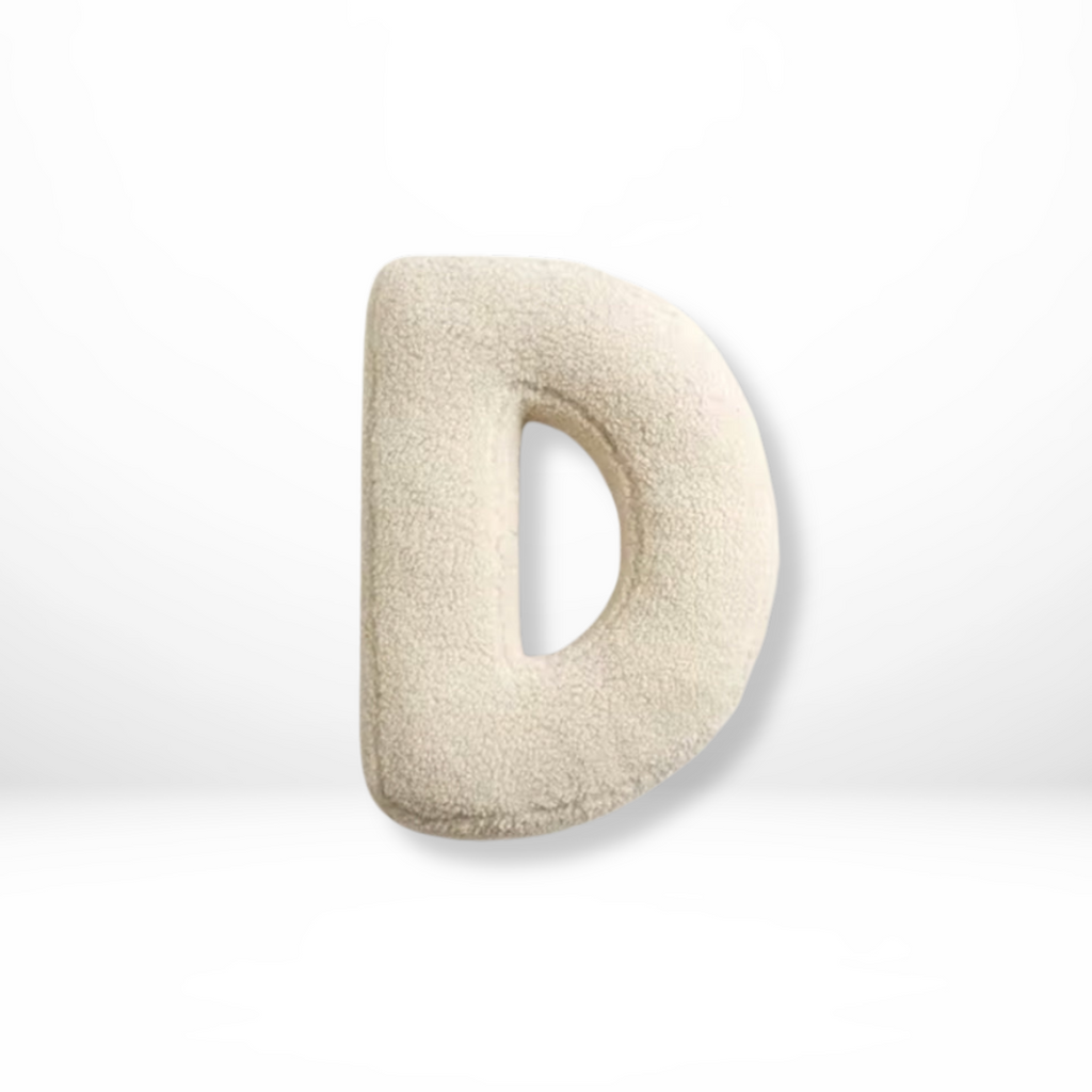 Alphabet Decorative Cushion – Soft Letter-Shaped Accent