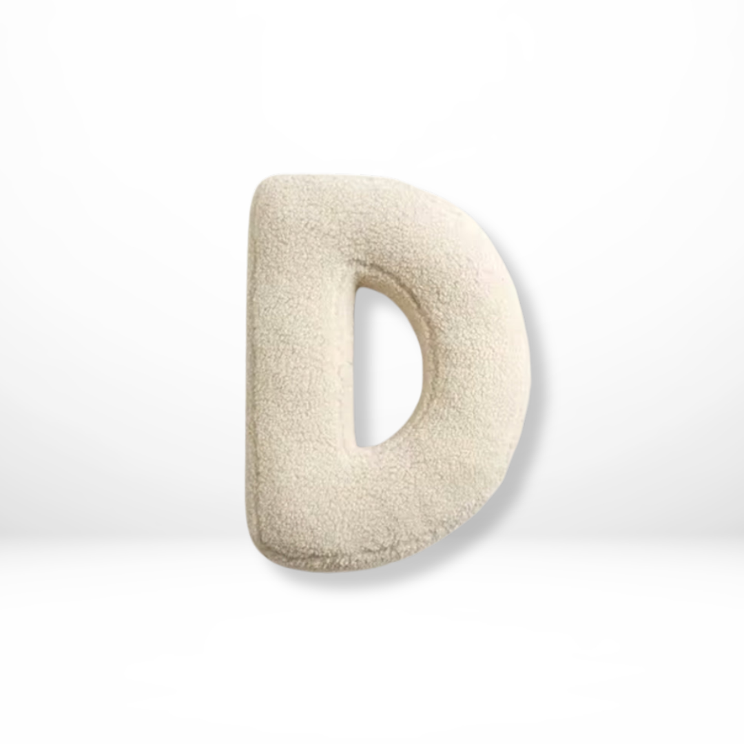 Alphabet Decorative Cushion – Soft Letter-Shaped Accent