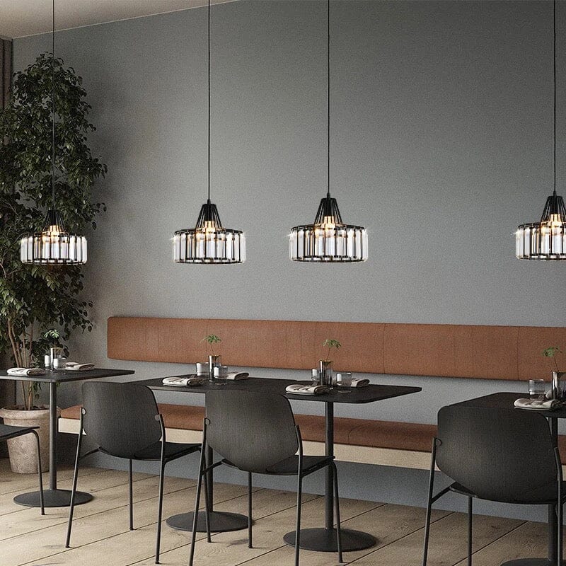 Lyra Prismatic Crystal Ceiling Pendant Light