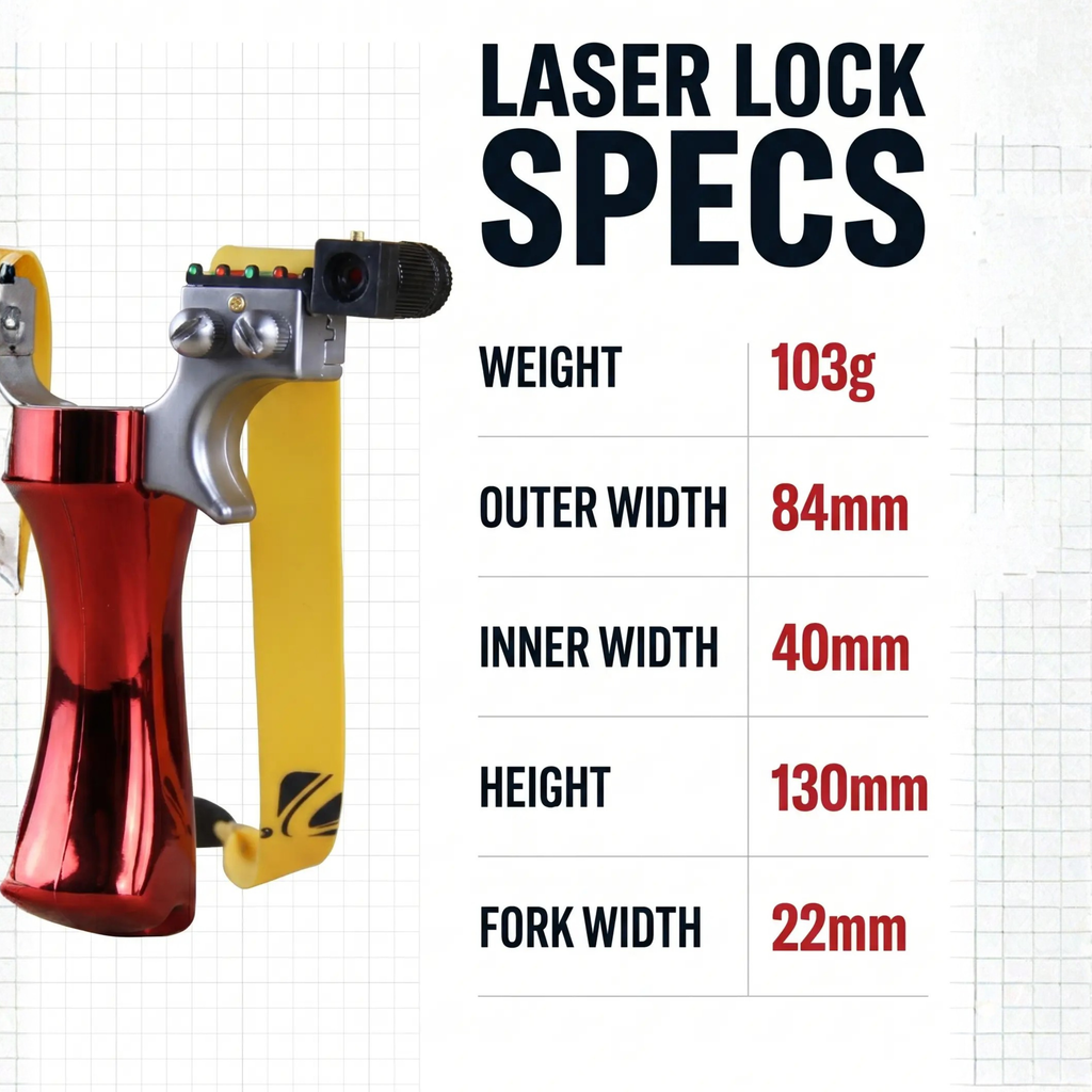 Precisie-katapult - geïntegreerd laserzicht, infraroodniveau