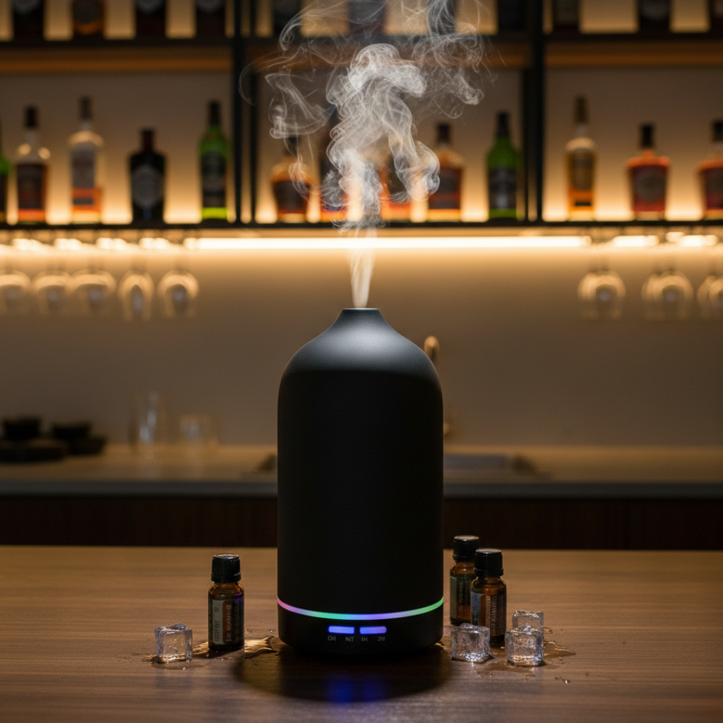 セラミック製アロマディフューザー - 超音波ミストモジュール、ひんやりした外装