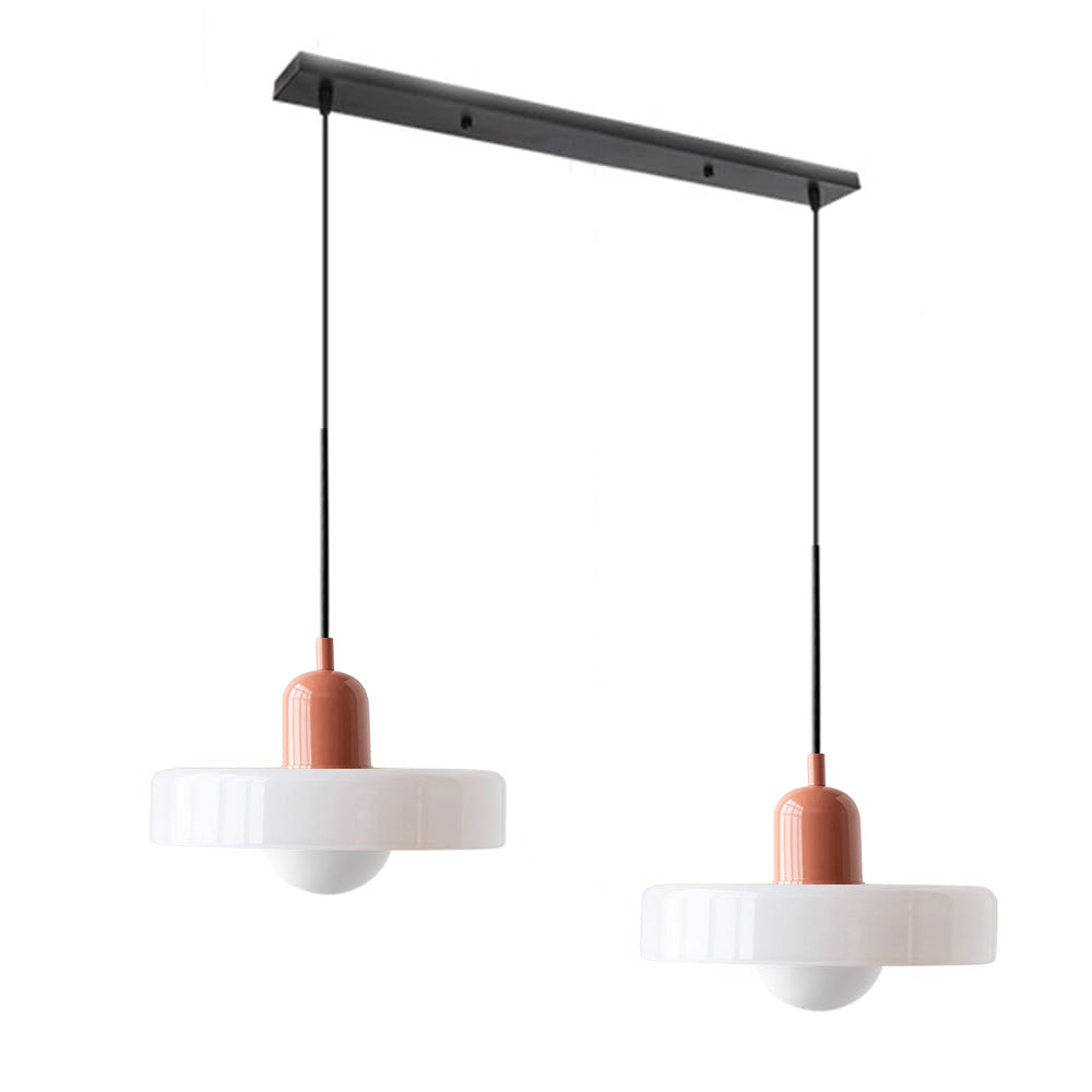 Luccon-pendellampe med dobbeltglas, G9, 35 cm