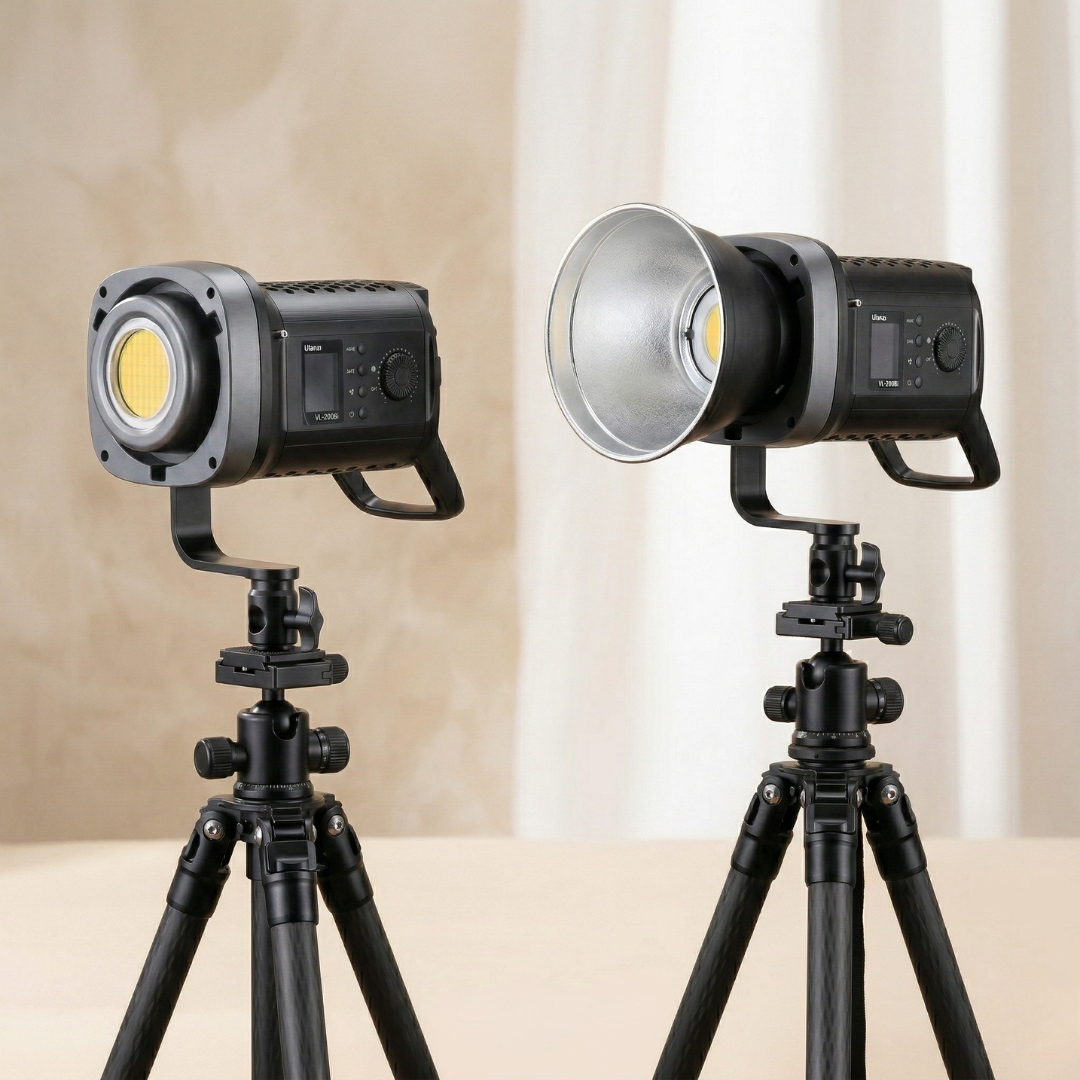 Ulanzi VL-200Bi 200W-os V-Mount videólámpa — állítható színhőmérséklet 2700K és 6500K között
