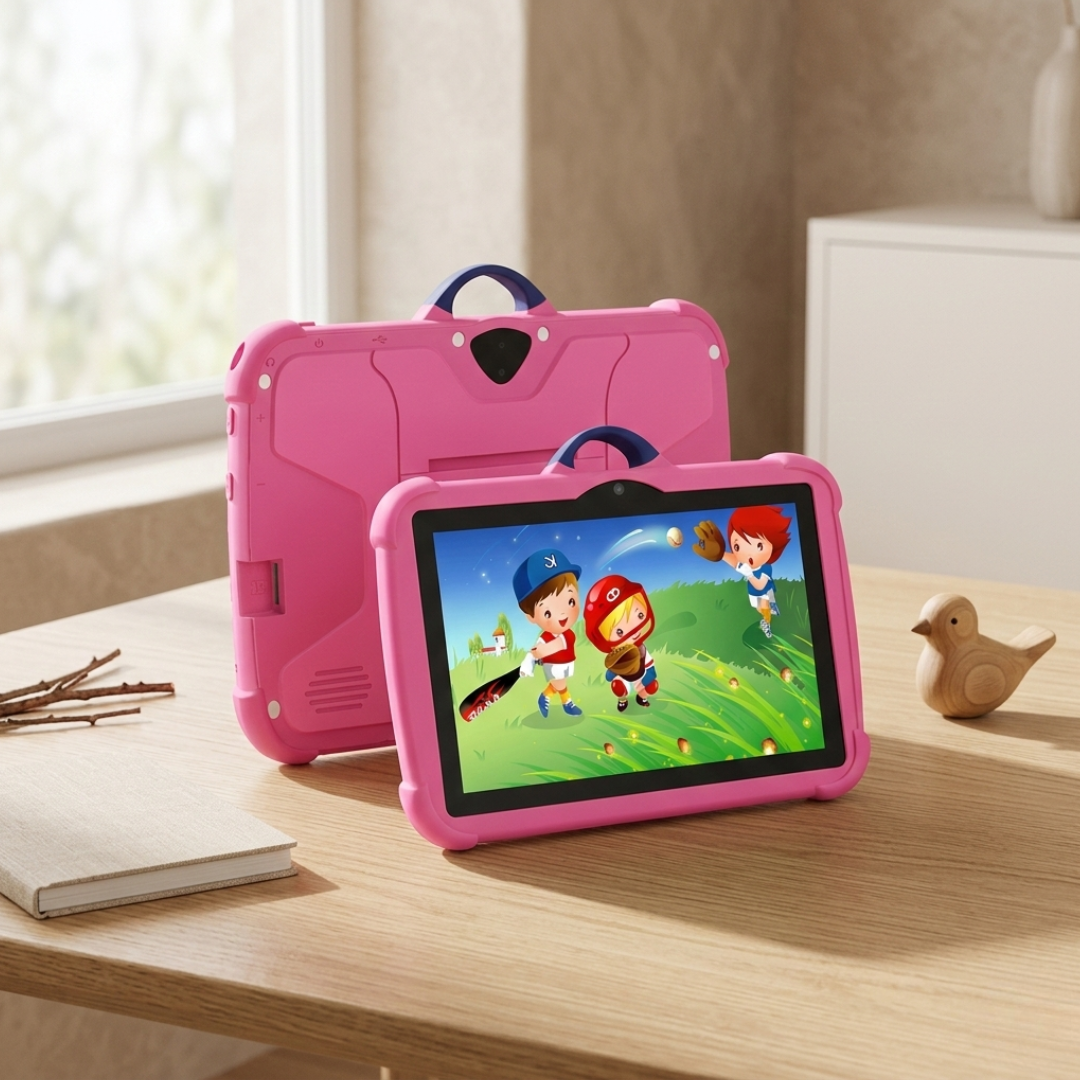 טאבלט PC חינוכי לילדים — צג בגודל 7 אינץ', Android 13, מעבד מרובע ליבות, אחסון בנפח 64GB