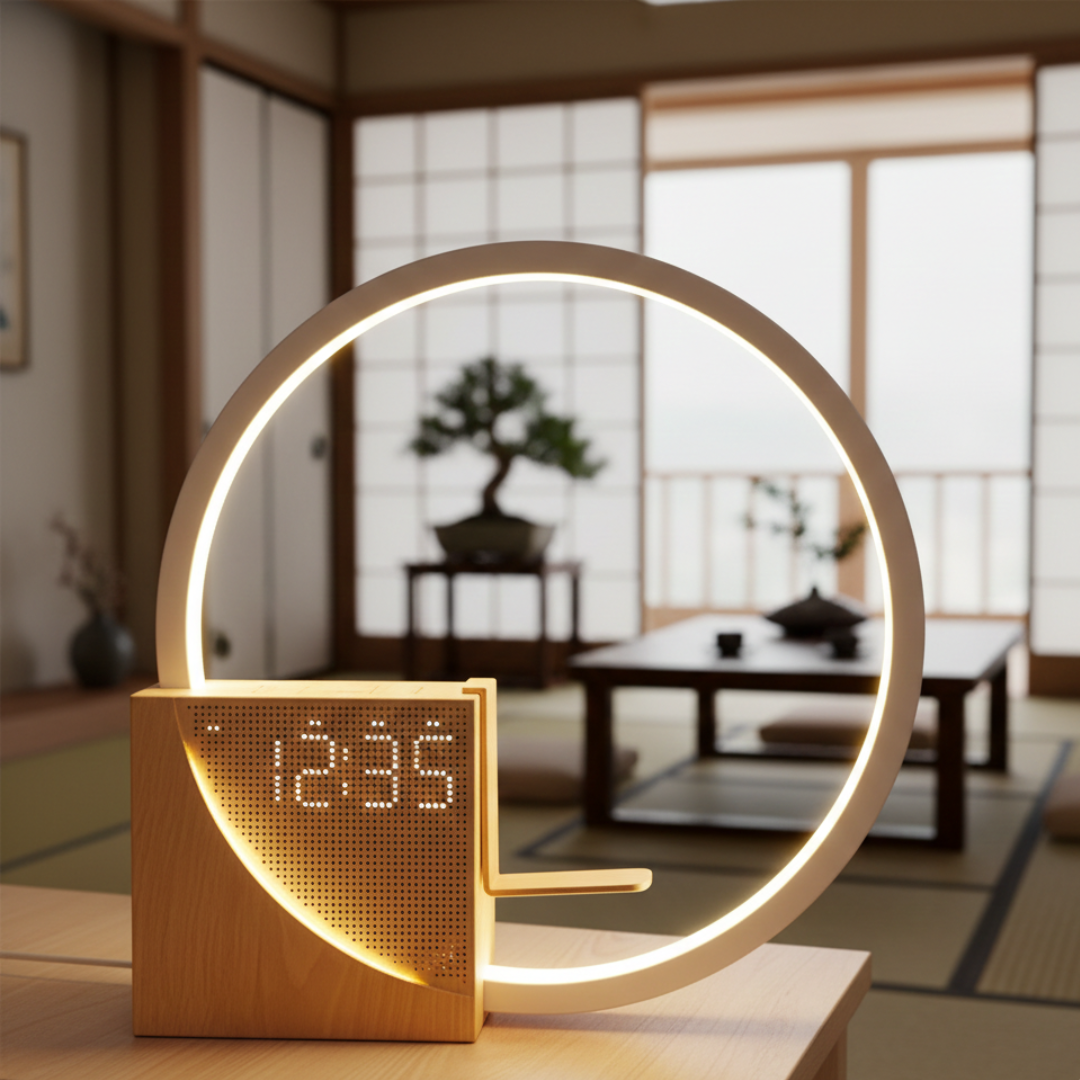 White Noise Bedside Lamp — Touch-Activated Dimmable Nightlight