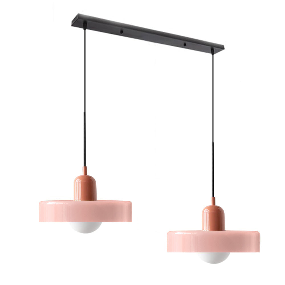 Luccon-pendellampe med dobbeltglas, G9, 35 cm