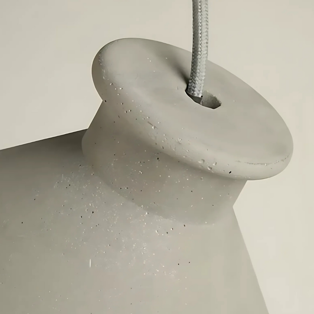 NovaCrest Cement Pendant Light Series — Touch Switch, Integrated Warm White LED