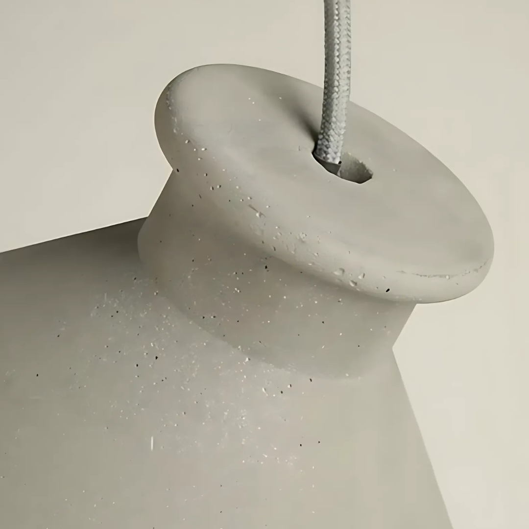 NovaCrest Cement Pendant Light Series — Touch Switch, Integrated Warm White LED