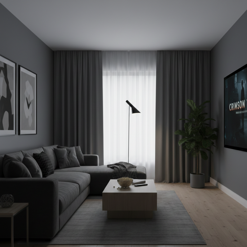 Nordic Minimalist LED Floor Lamp — Anti-Glare Illumination, Streamlined Silhouette