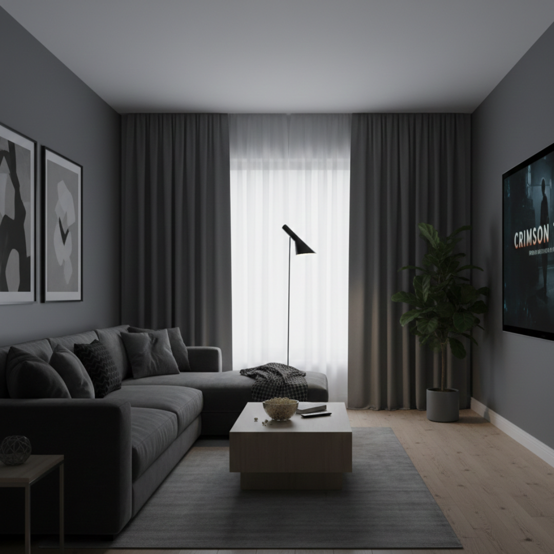 Nordic Minimalist LED Floor Lamp — Anti-Glare Illumination, Streamlined Silhouette