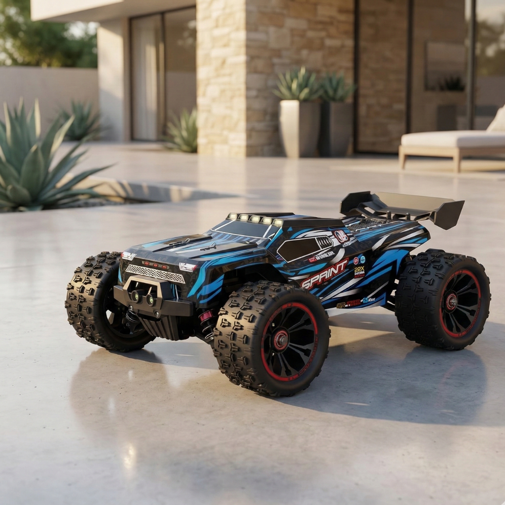 1:16 Scale Brushless RC Car — 4WD Drivetrain, 85 km/h Top Speed