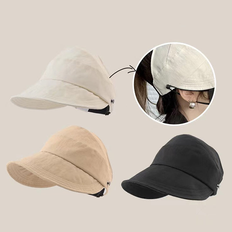 Opvouwbare ademende panamahoed — kinband, UPF 50+