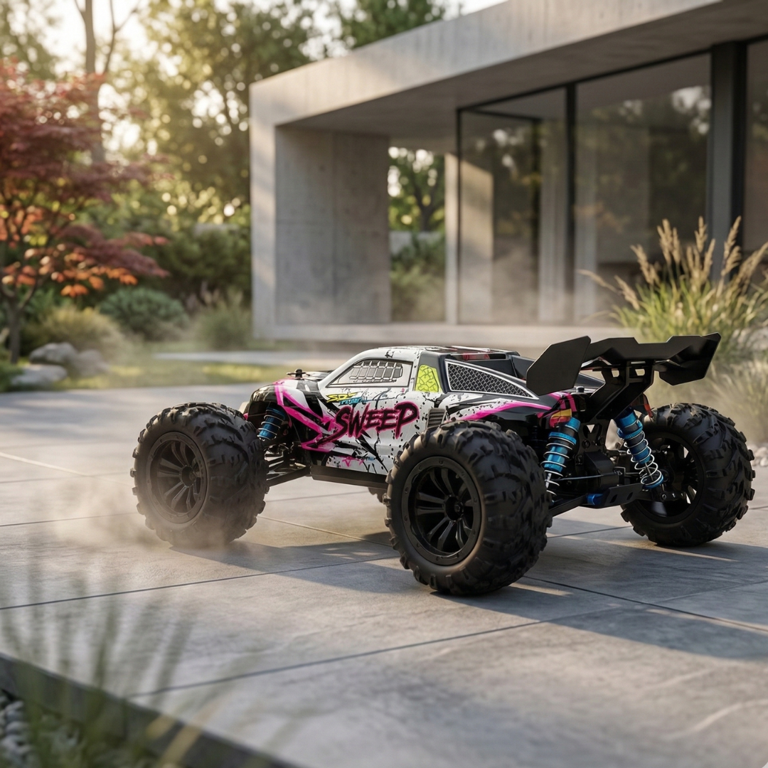 Skala 1:16 4WD-RC-lastbil — kraftfuld motor, tophastighed på op til 70 Kmh