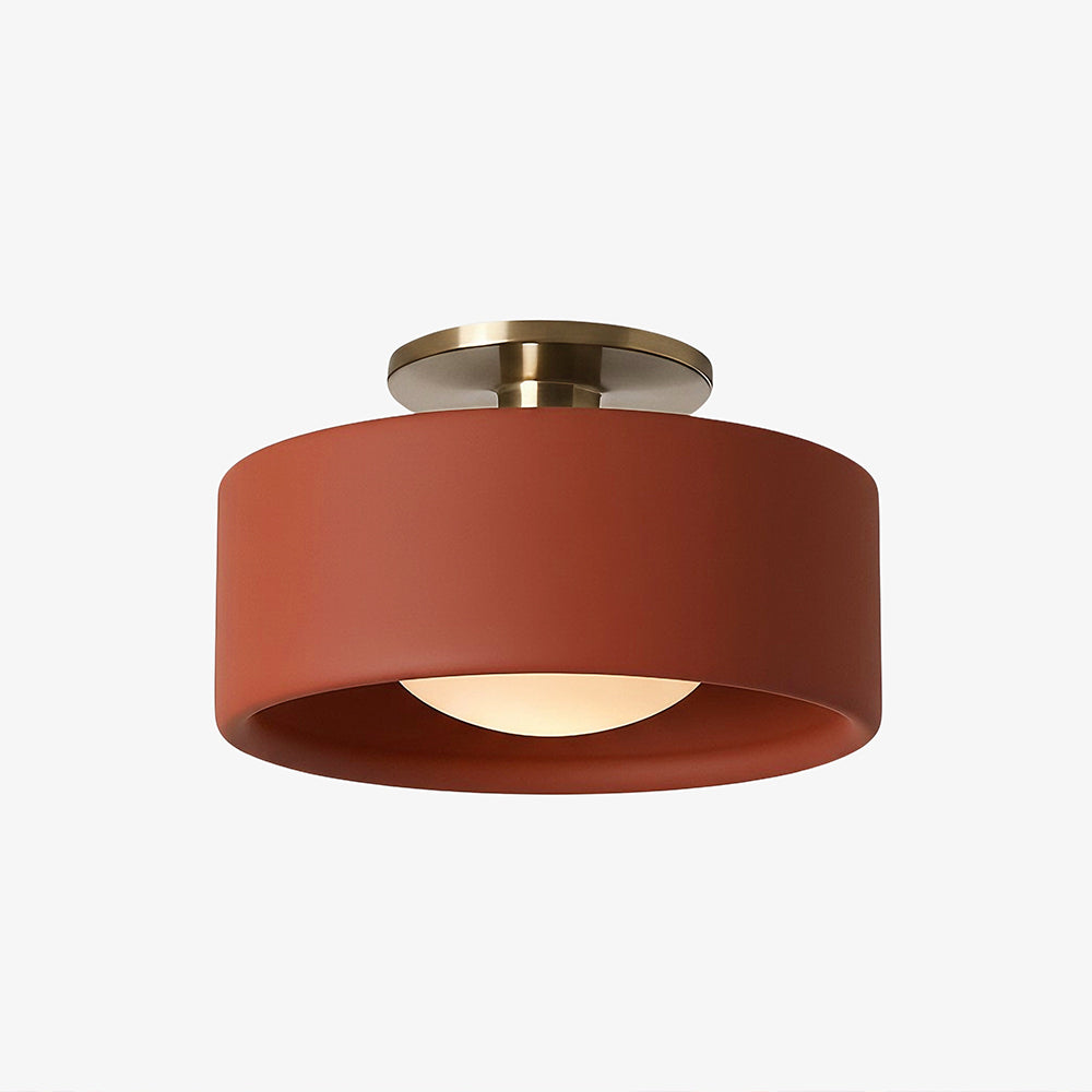 Lampă ceramică scandinavă — abajur semisferic din porțelan