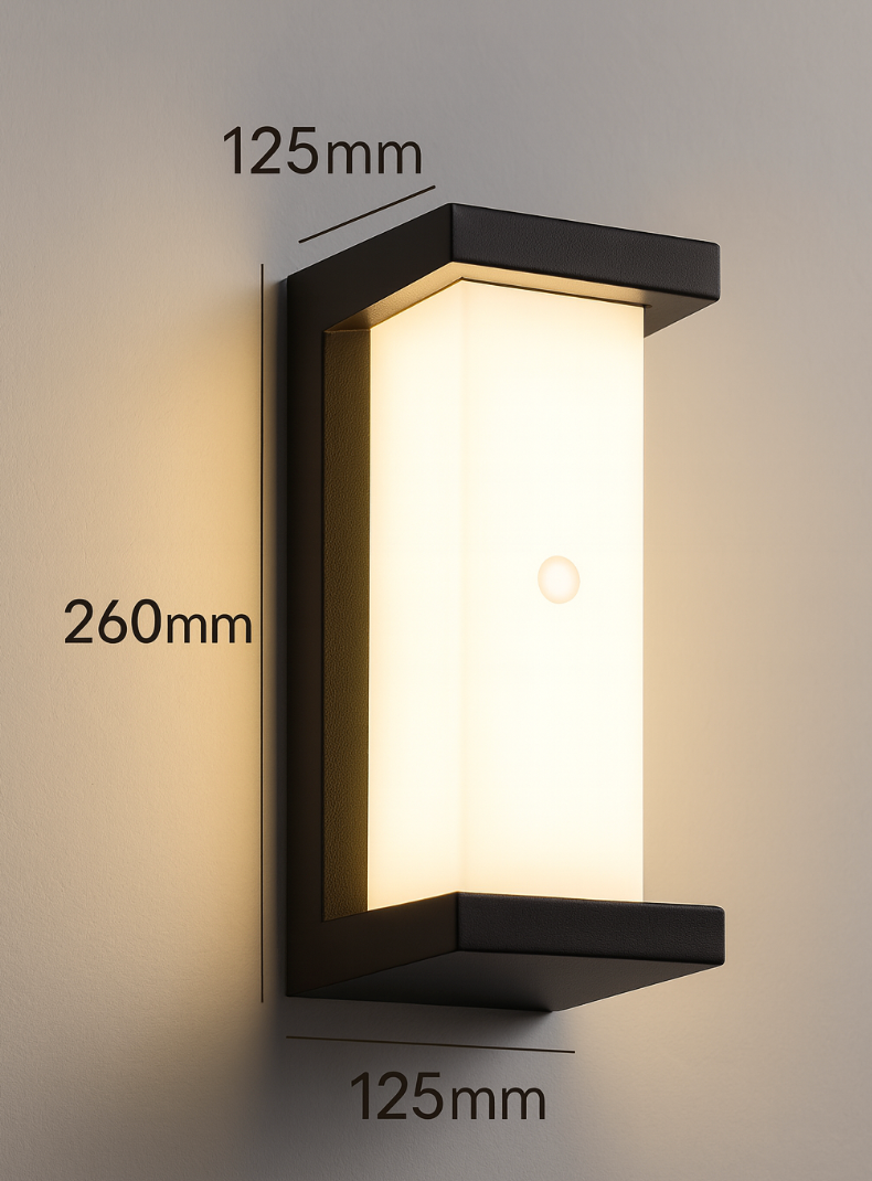 Outdoor Motion Sensor LED Wall Light E27 18W - Wildoxy