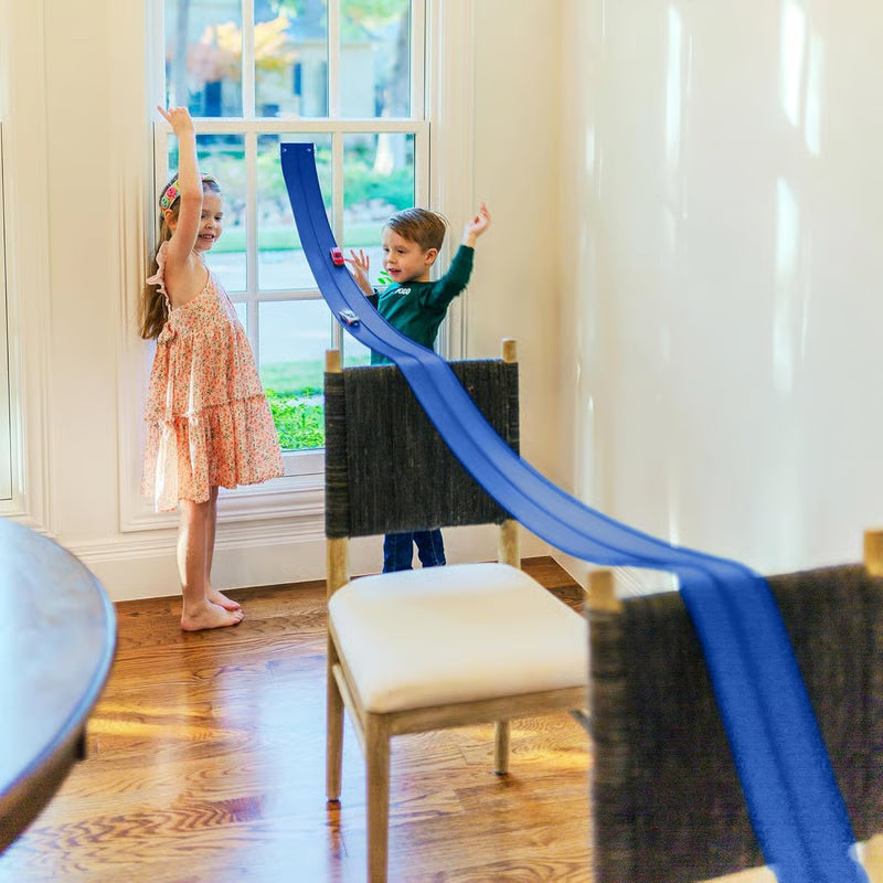 5 meter flexibel DIY-racerbana med bilar och loopar