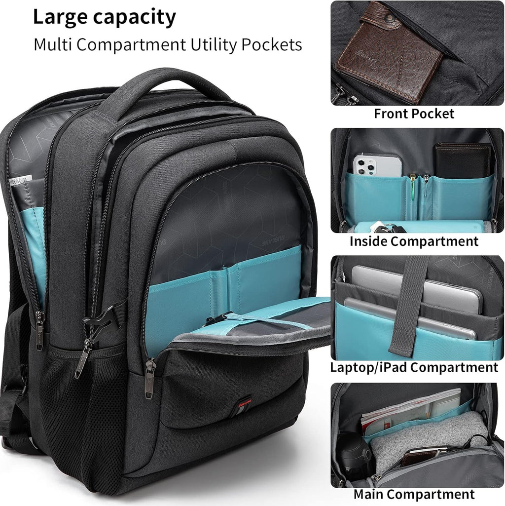 Vattentät laptopryggsäck — USB-laddning, för laptop på 33–43 cm