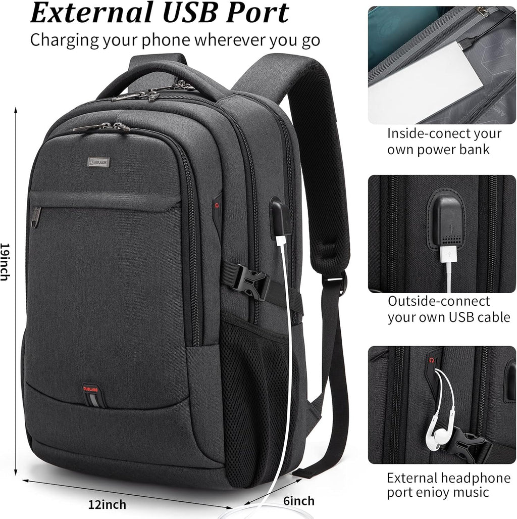 Vattentät laptopryggsäck — USB-laddning, för laptop på 33–43 cm