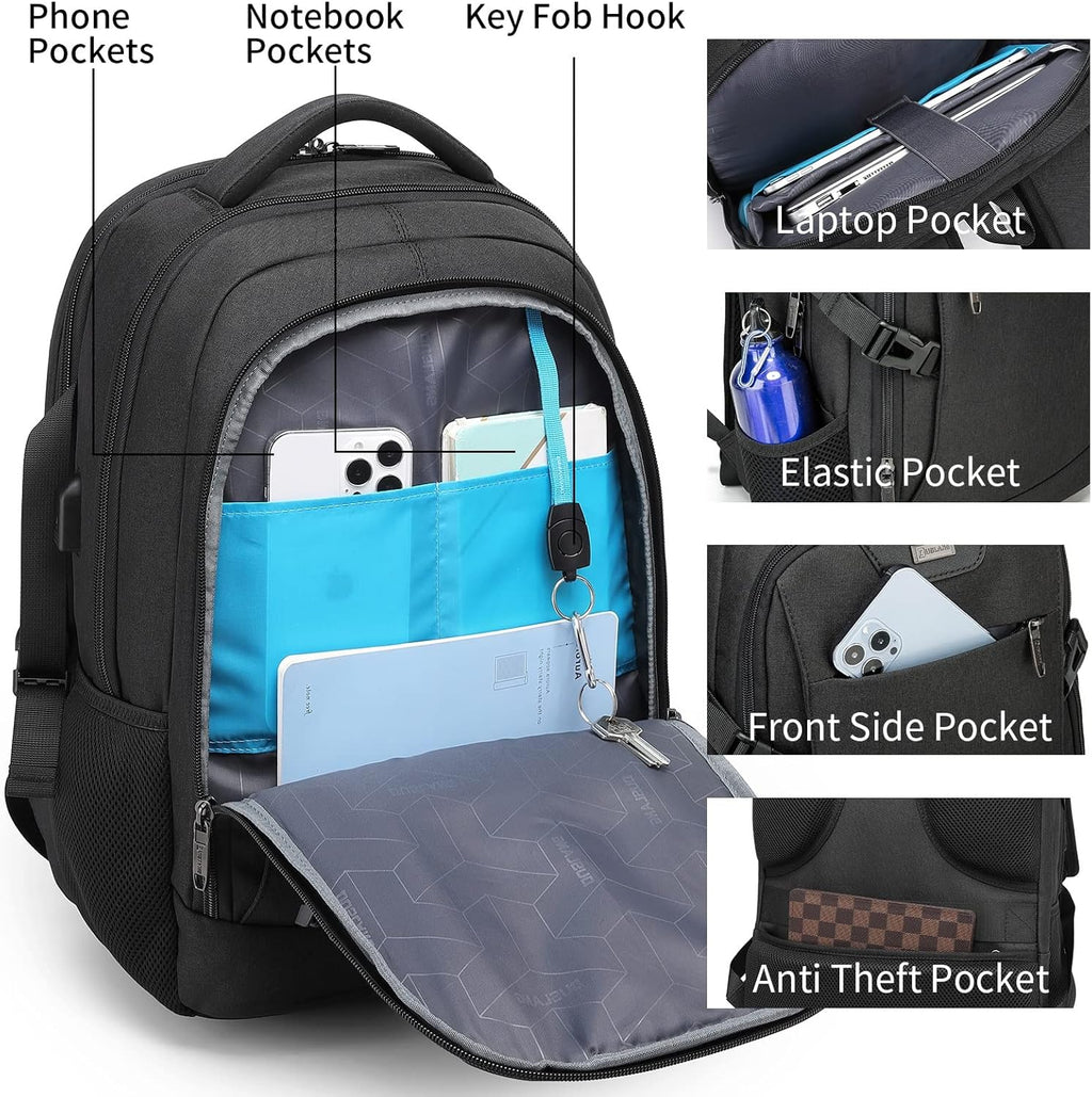 Vattentät laptopryggsäck — USB-laddning, för laptop på 33–43 cm