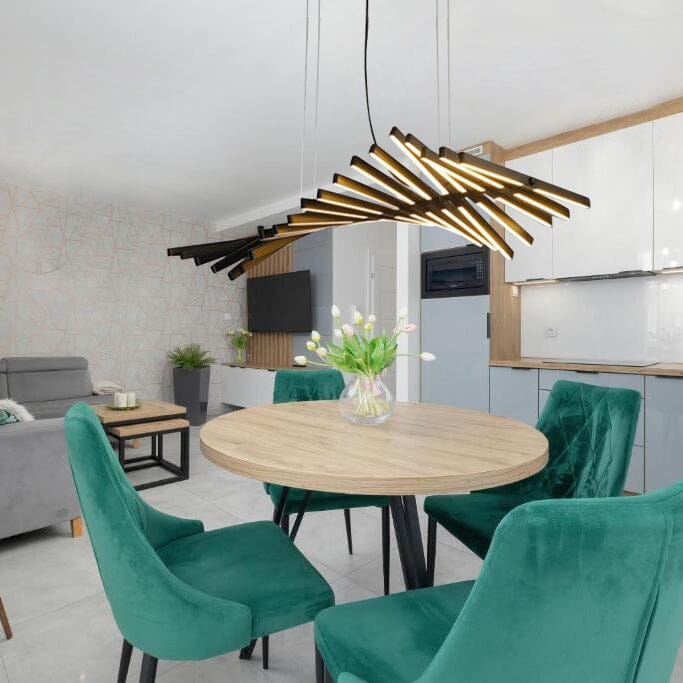 Quillbone Remote Controlled Chandelier — Independent Adjustable Bulbs