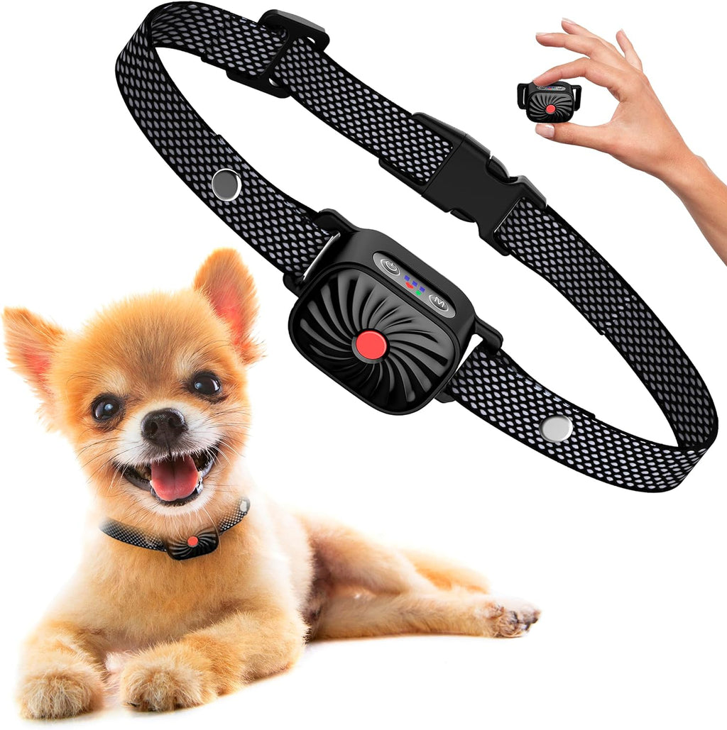 小型犬用無駄吠え防止首輪、15-50 cm、振動＆音