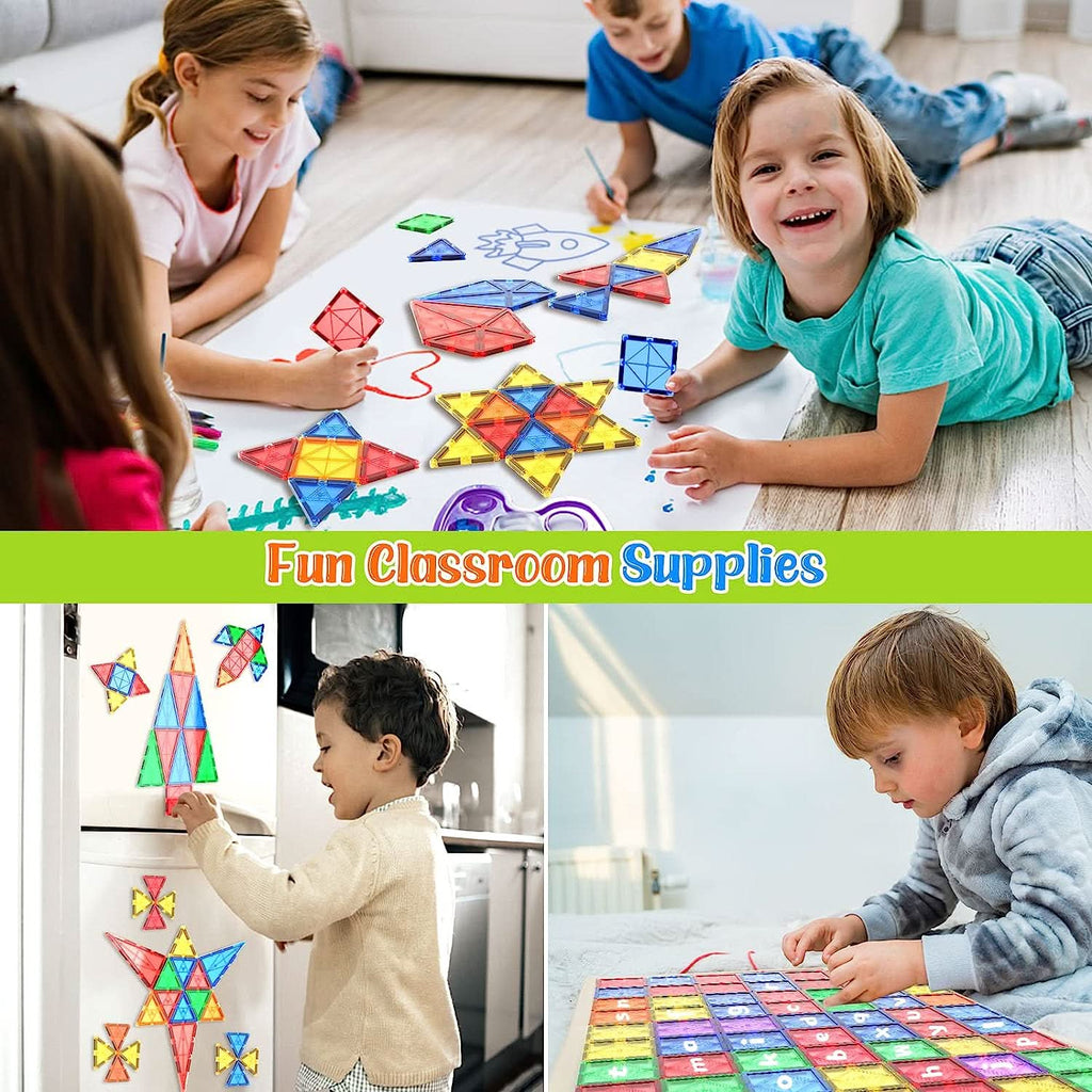 LumaTiles Magnetic Montessori Building Kit — 40-Piece Starter Set