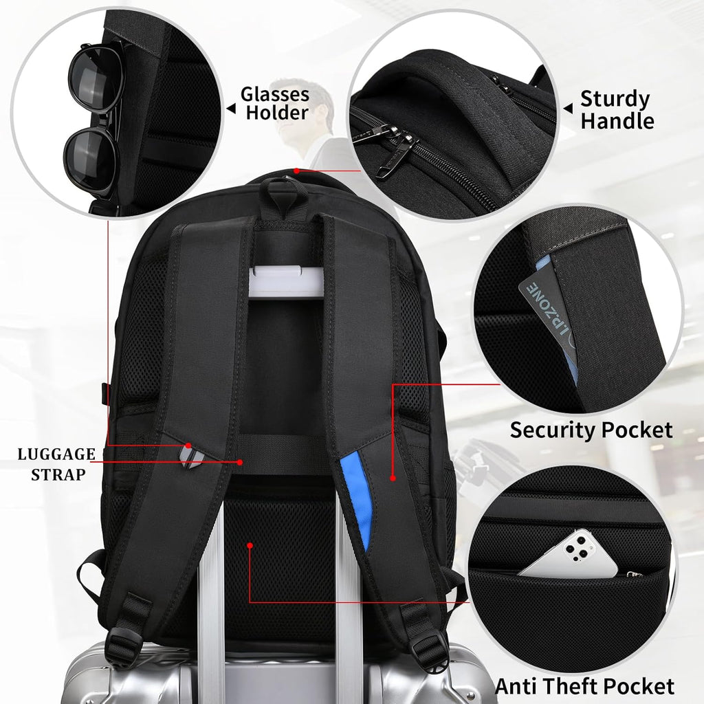 Vattentät laptopryggsäck — USB-laddning, för laptop på 33–43 cm