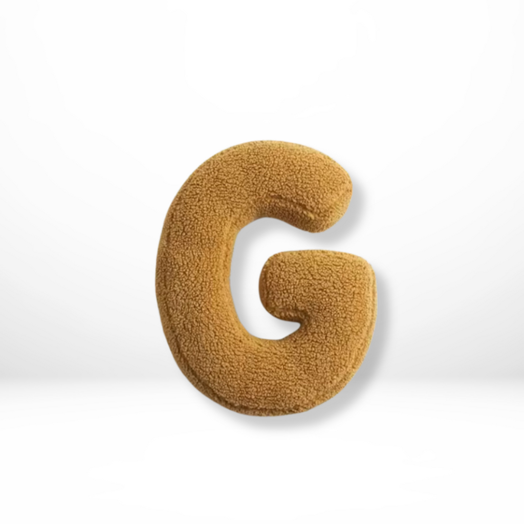 Alphabet Decorative Cushion – Soft Letter-Shaped Accent