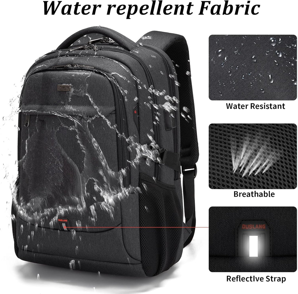 Vattentät laptopryggsäck — USB-laddning, för laptop på 33–43 cm