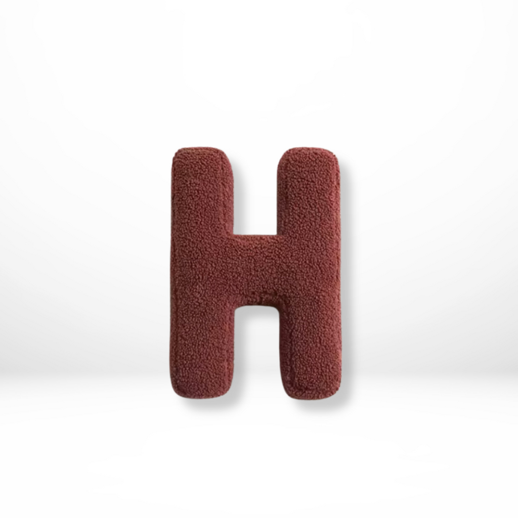 Alphabet Decorative Cushion – Soft Letter-Shaped Accent
