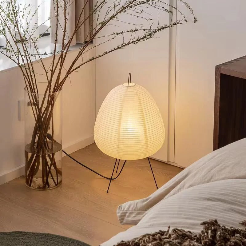 Kairoi Rice Paper Lamp — Gentle Ambient Glow, Japanese Minimalist Design