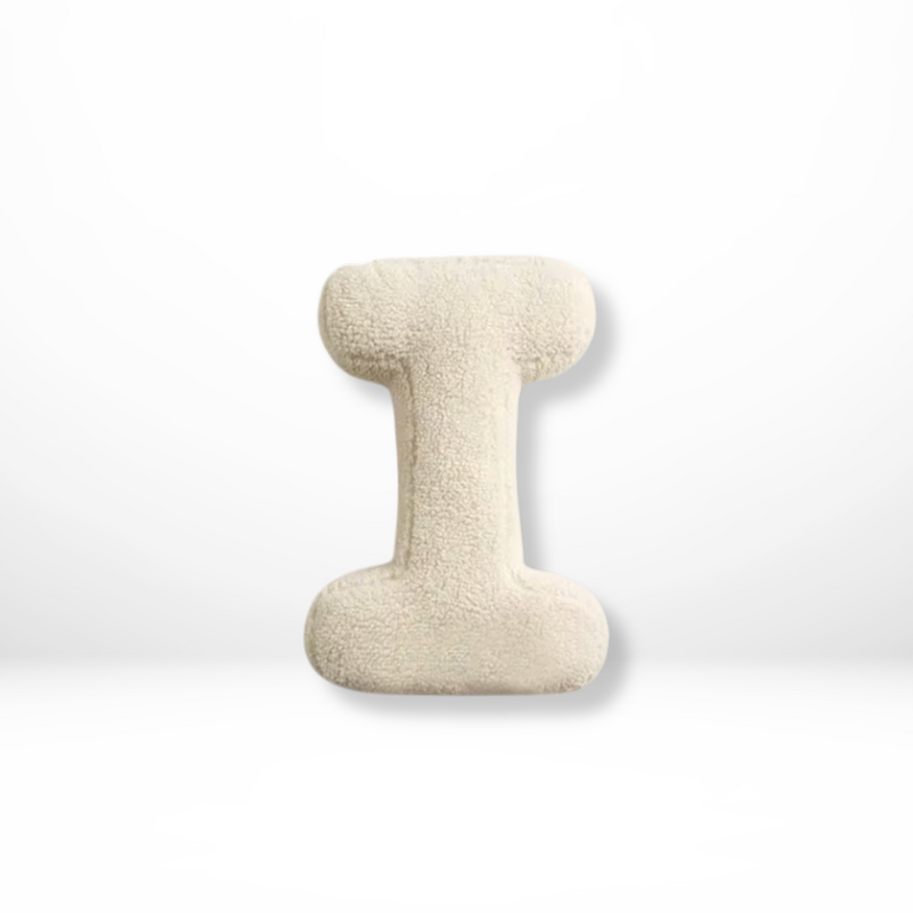 Alphabet Decorative Cushion – Soft Letter-Shaped Accent