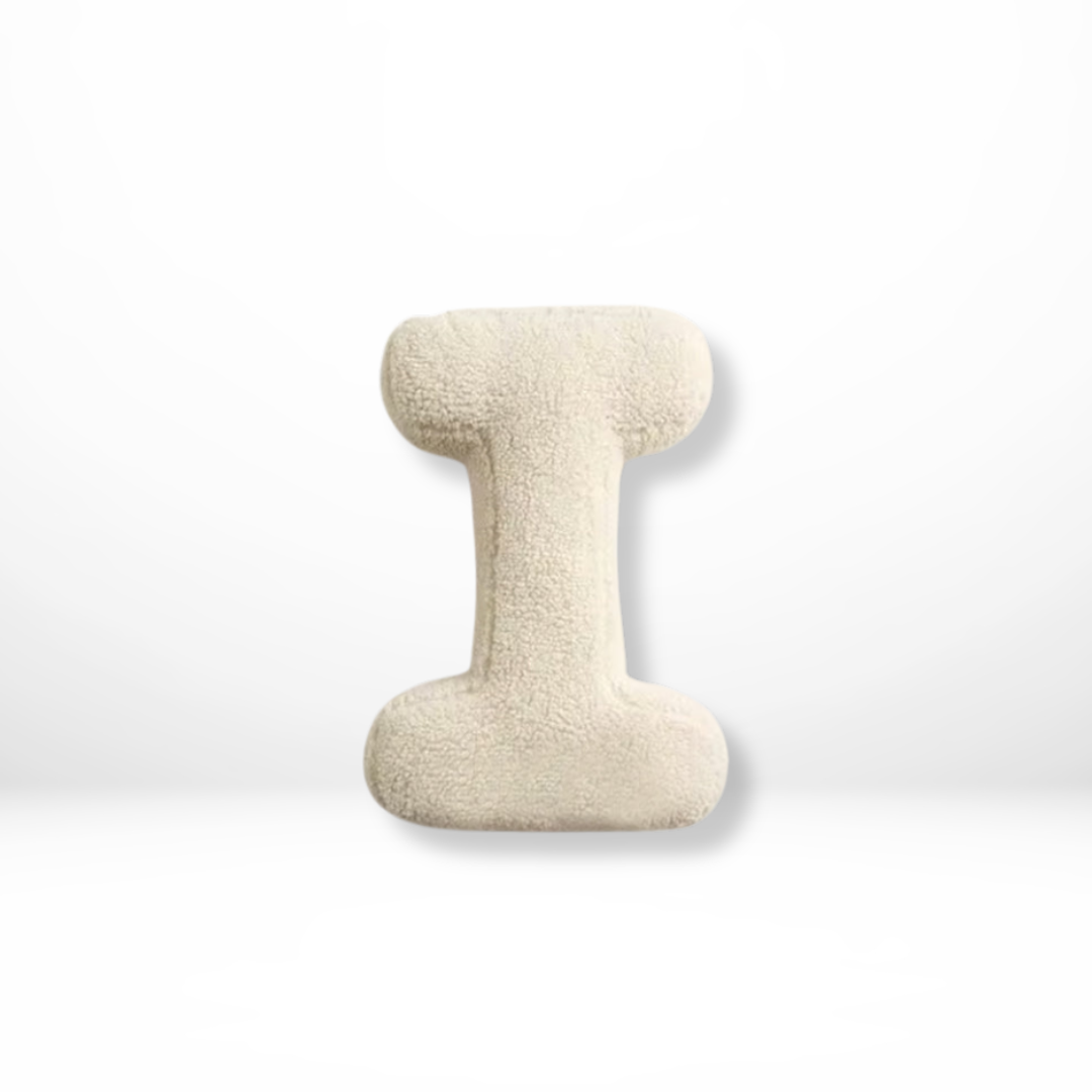 Alphabet Decorative Cushion – Soft Letter-Shaped Accent